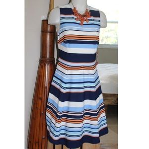 NWT Vince Camuto Stripe Fit and Flare Dress